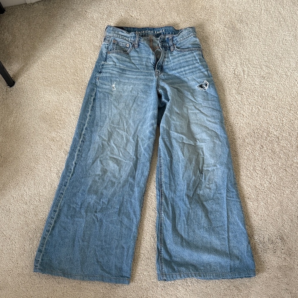 American Eagle Outfitters Light Blue Flare Jeans